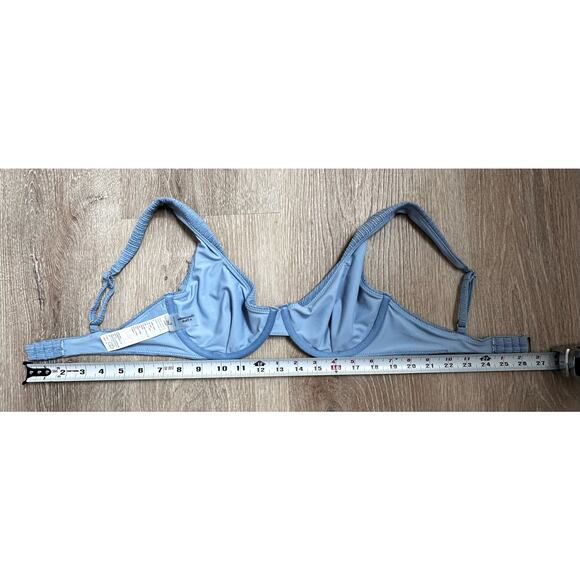Abercrombie & Fitch|Ribbed Underwire Bikini Top|Blue|NWOT|SZ‎ S - Picture 6 of 7